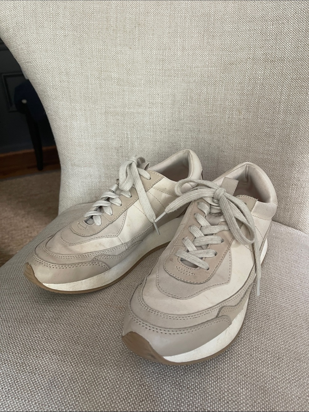 Universal Thread Beige and Cream Women's Sneakers 8.5
